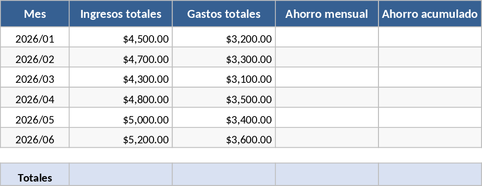 개인 예산 및 지출 추적 템플릿