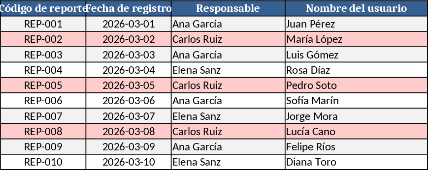 월간 서비스 지역 방문 추적 템플릿
