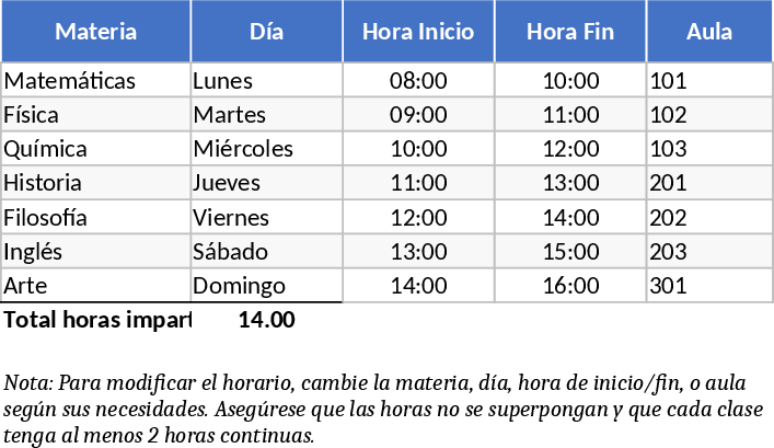 7과목 무충돌 주간 일정 템플릿