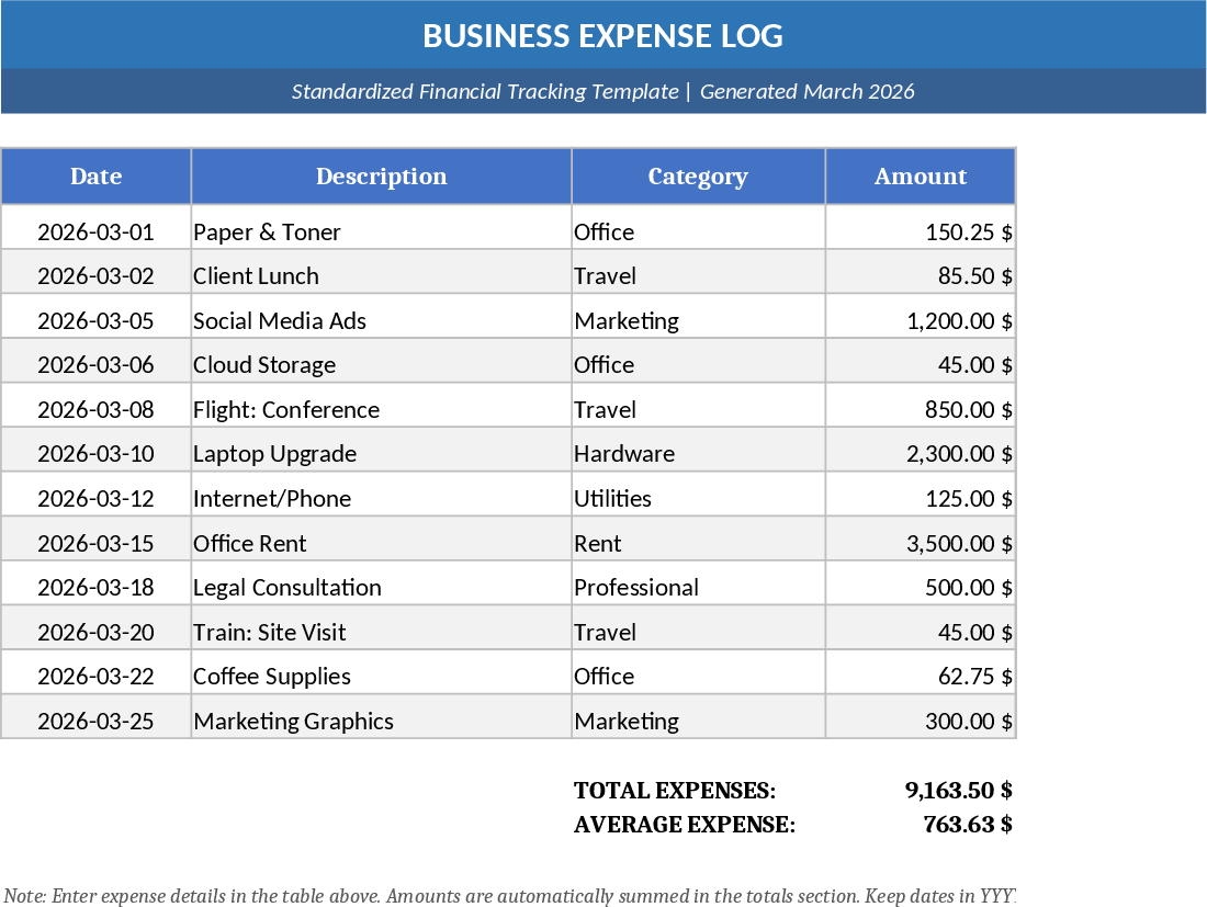 Image-Based Excel Replication Template